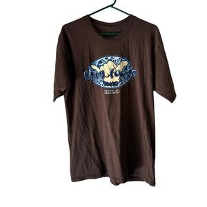 Hang Loose Y2k Hilo Graphic‎ T Shirt Brown Surfing Hawaii Summer Menswear L